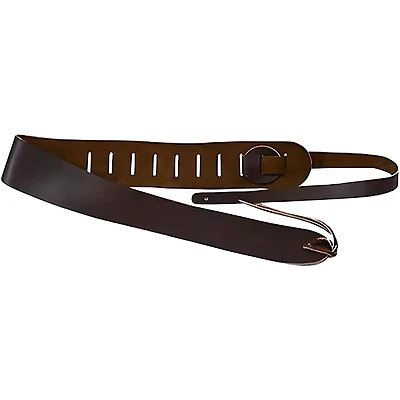 Clayton 3-1/2" Leather Guitar Strap Brown