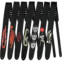 Perri's 2-1/2" Leather Embossed Guitar Strap Rose