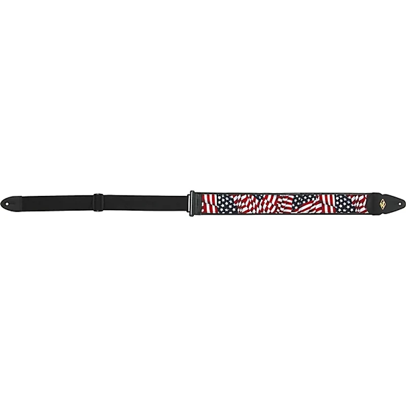 LM Products Padded Designer Nylon Guitar Strap American Flag