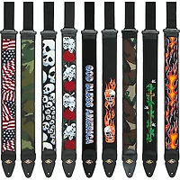 LM Products Padded Designer Nylon Guitar Strap American Flag