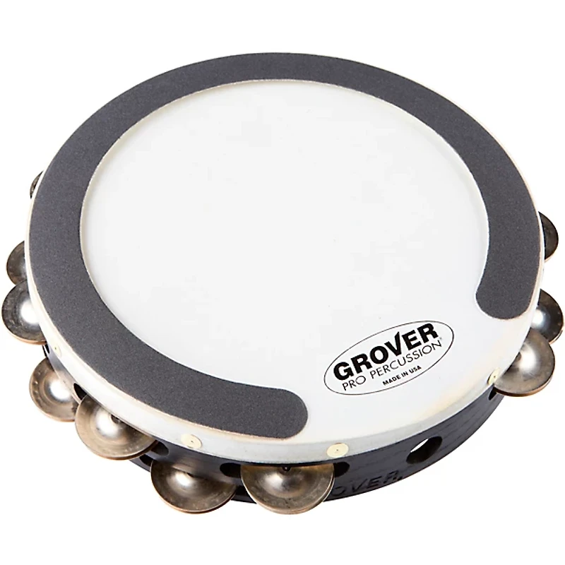 Grover Pro Projection-Plus Double-Row German Silver Tambourine 10 in.