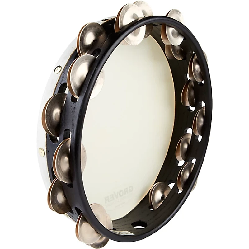 Grover Pro Projection-Plus Double-Row German Silver Tambourine 10 in.