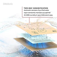 D'Addario Two-Way Humidification System Black