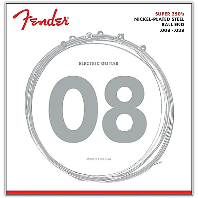 Fender 250XS Super 250 Nickel-Plated Steel Electric Guitar Strings - Extra Super Light