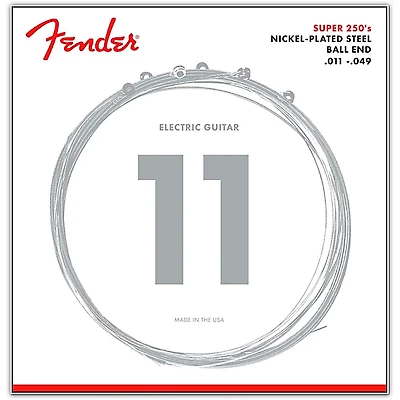 Fender 250M Super 250 Nickel-Plated Steel Electric Guitar Strings - Medium