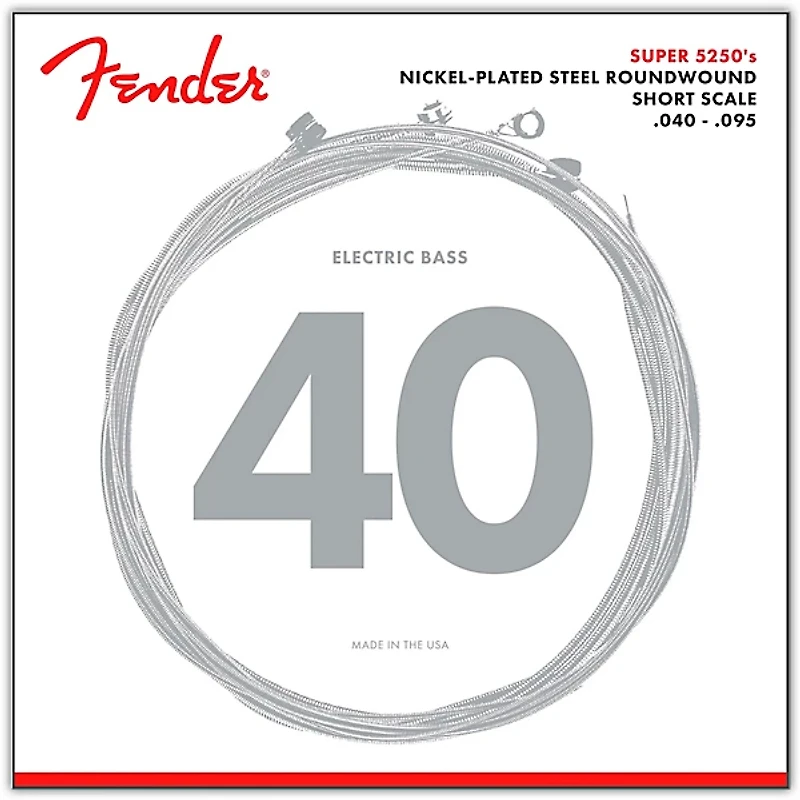 Fender 5250XL Nickel-Plated Steel Short Scale Bass Strings - Extra Light