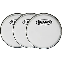 Evans MX White Tenor Drumhead 6" Shot 3-Pack