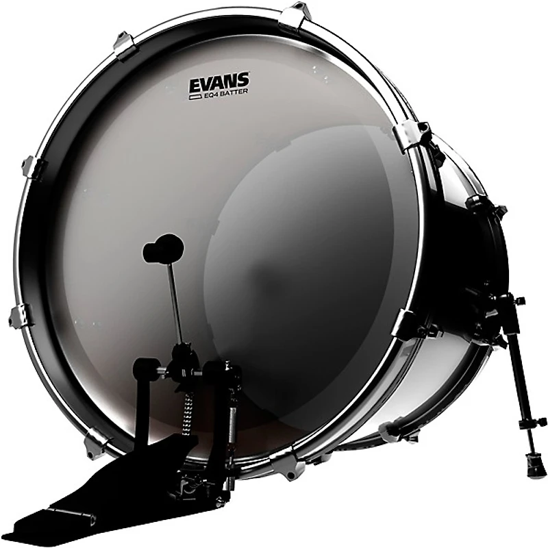 EVANS EQ4 Batter Coated Bass Drum Head