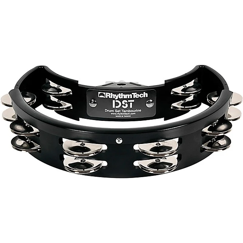 Rhythm Tech Nickel Drum Tambourine Black