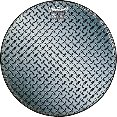 Remo Custom Diamond Plate Graphic Bass Drum Head