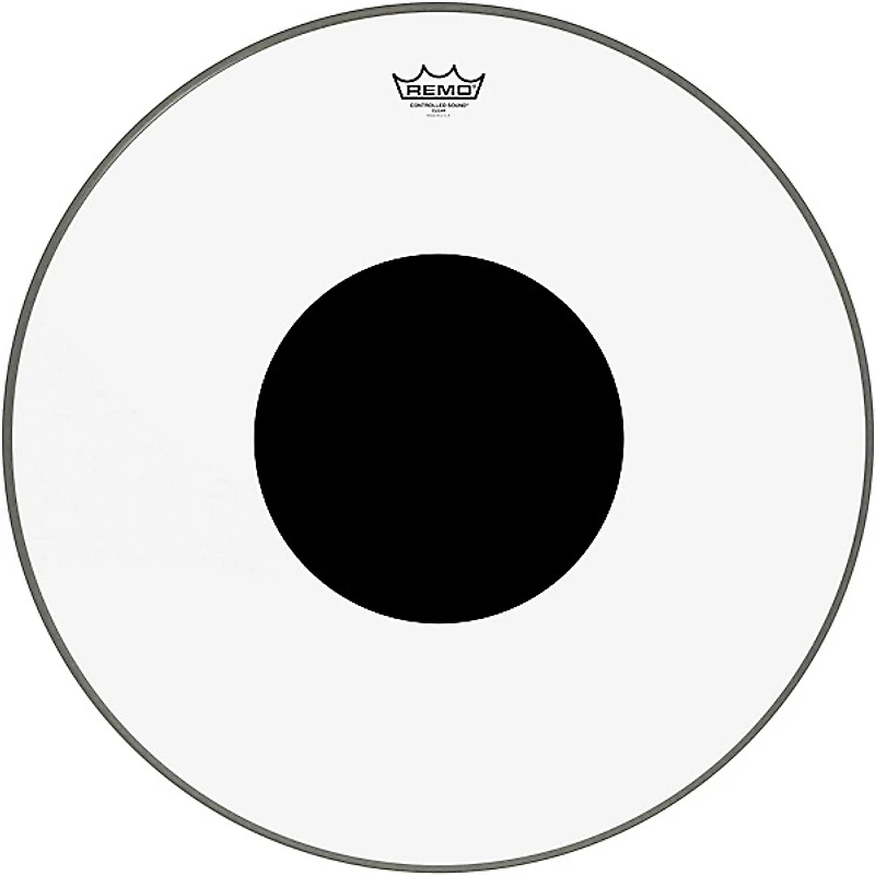 Remo Controlled Sound Clear With Black Dot Bass Drum Head