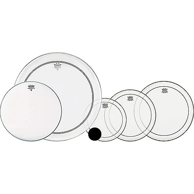Remo 4-Piece Clear Pinstripe Fusion Pro Pack With Free 14" Coated Ambassador Snare Drum Head
