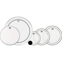 Remo 4-Piece Clear Pinstripe Fusion Pro Pack With Free 14" Coated Ambassador Snare Drum Head