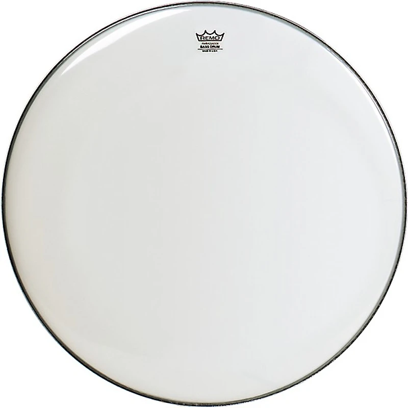 Remo Smooth White Ambassador Bass Drum Head