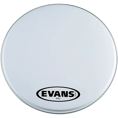 EVANS MX1 White Marching Bass Drum Head