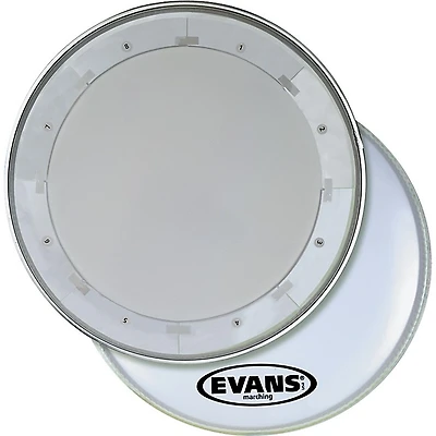 EVANS MX1 White Marching Bass Drum Head