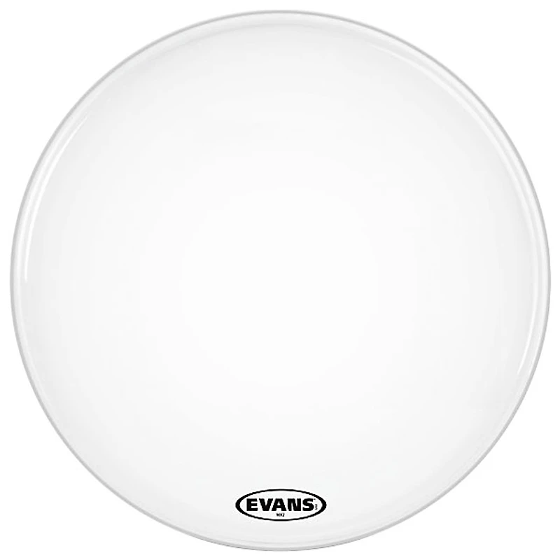 EVANS MX1 White Marching Bass Drum Head