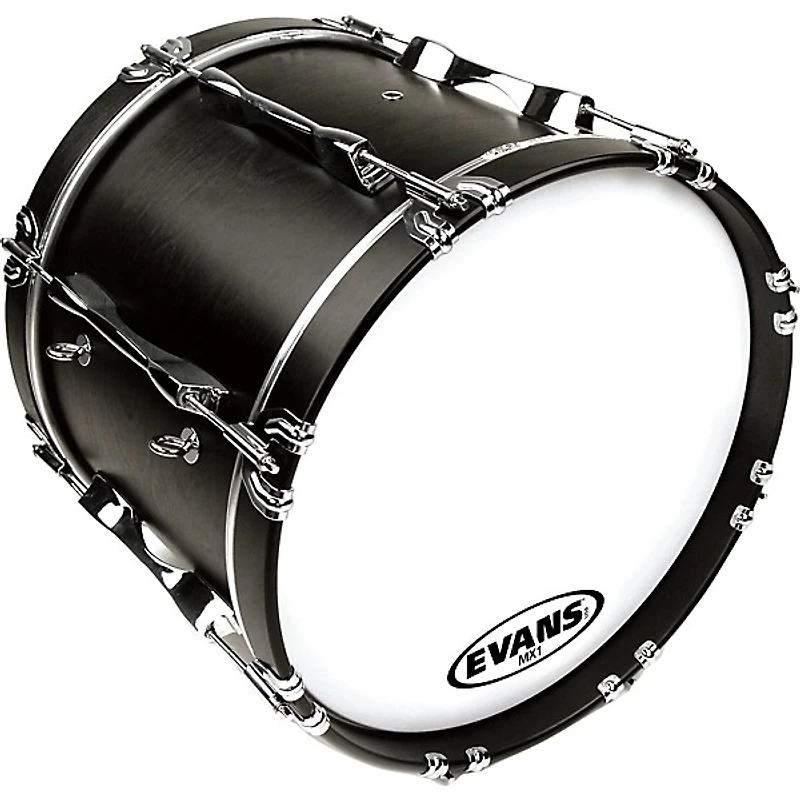 EVANS MX1 White Marching Bass Drum Head