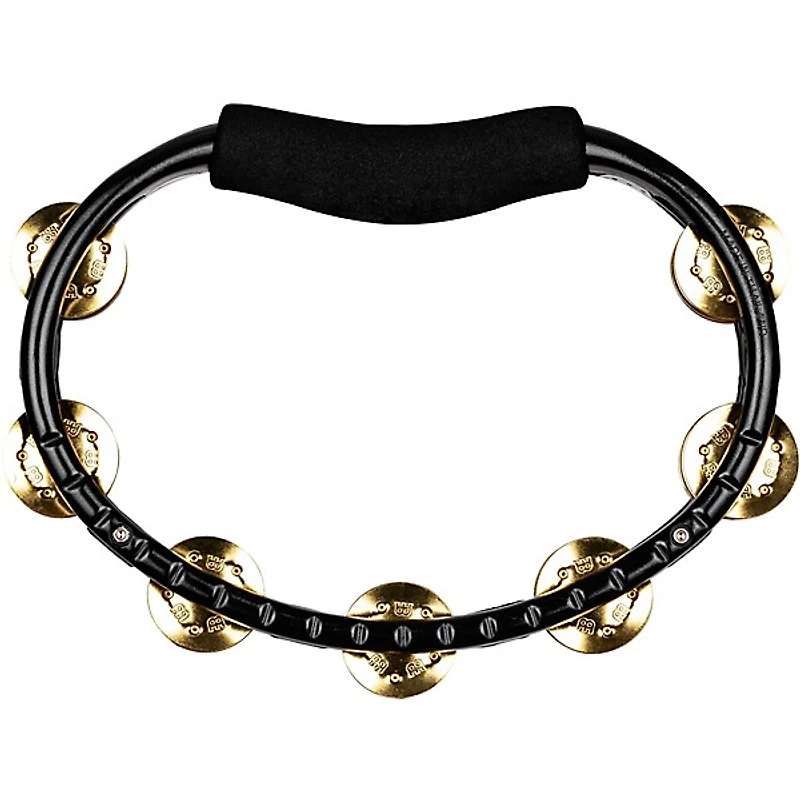 MEINL Hand Tambourine with Brass Jingles Black