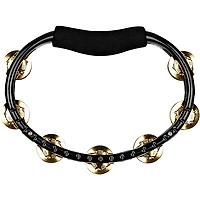 MEINL Hand Tambourine with Brass Jingles Black