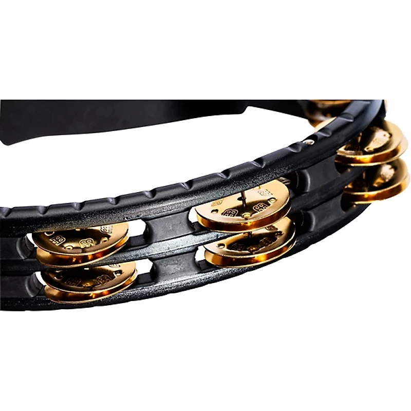 MEINL Hand Tambourine with Brass Jingles Black