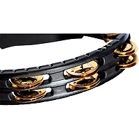 MEINL Hand Tambourine with Brass Jingles Black