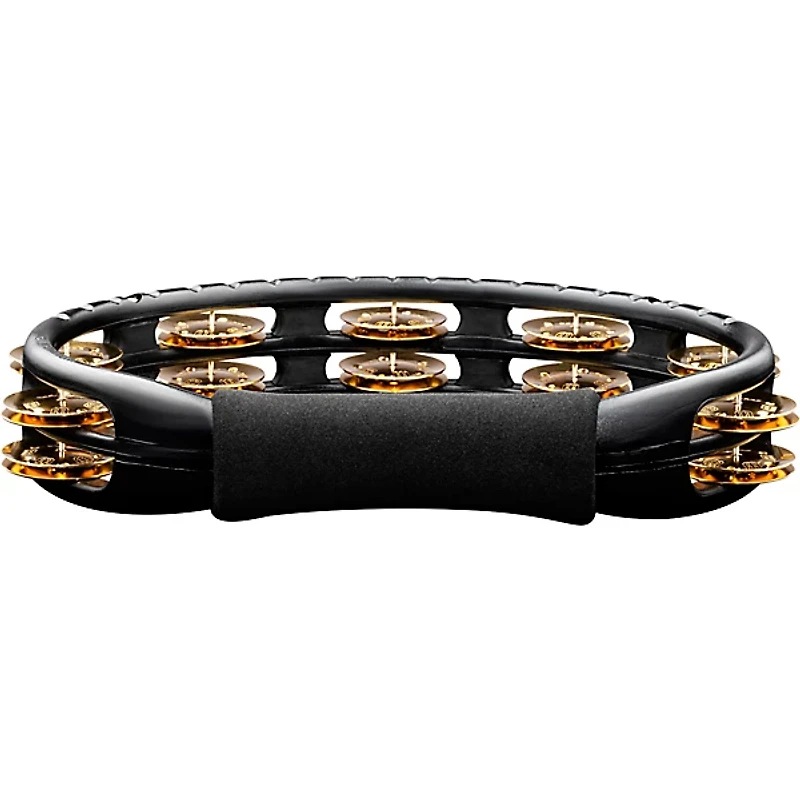 MEINL Hand Tambourine with Brass Jingles Black