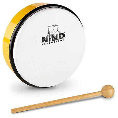 Nino Hand Drum with Beater Yellow 6 in.