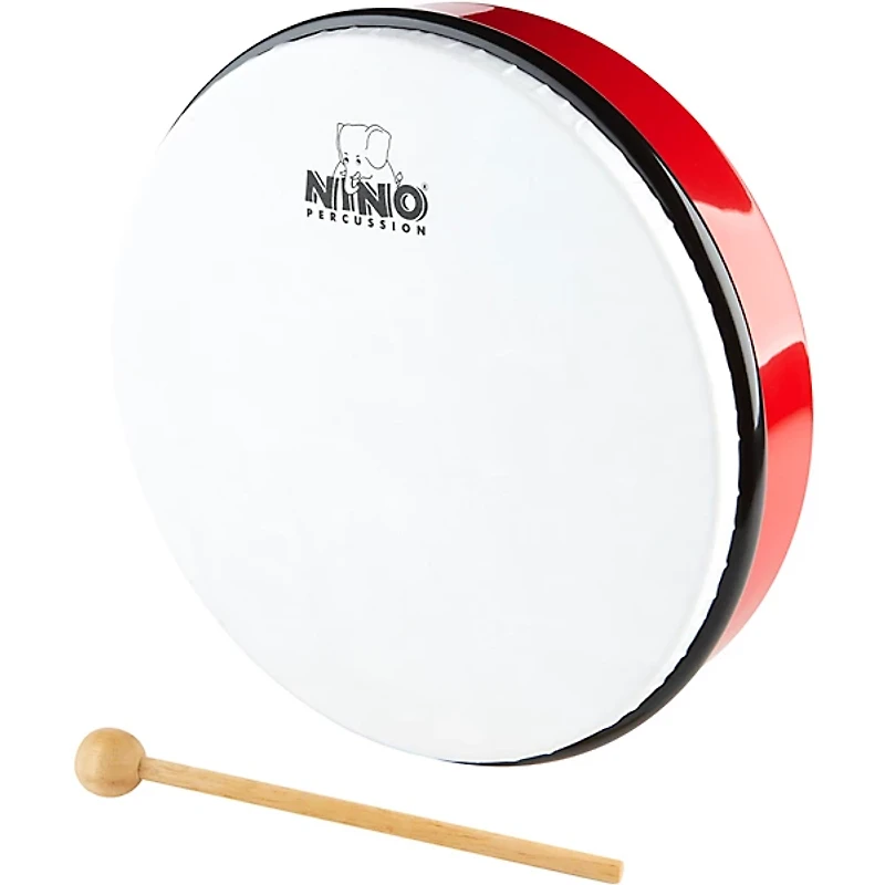 Nino Hand Drum with Beater Red 10 in.