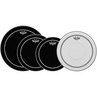 Remo Ebony Pinstripe Standard Pro Pack With Free 14" Coated Pinstripe Snare Drum Head
