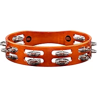 MEINL Wood Tambourine Two Rows Steel Jingles