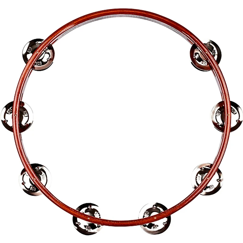 MEINL Wood Tambourine One Row Steel Jingles