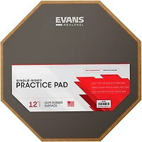 Evans RF12G RealFeel Drum Practice Pad Gray 12 in.