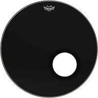Remo Powerstroke 3 Ebony Resonant Bass Drum Head With 5" Port Hole -