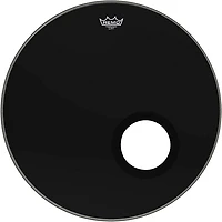 Remo Powerstroke P3 Ebony Bass Drum Head With 5" Black DynamO - Ebony 24 in.