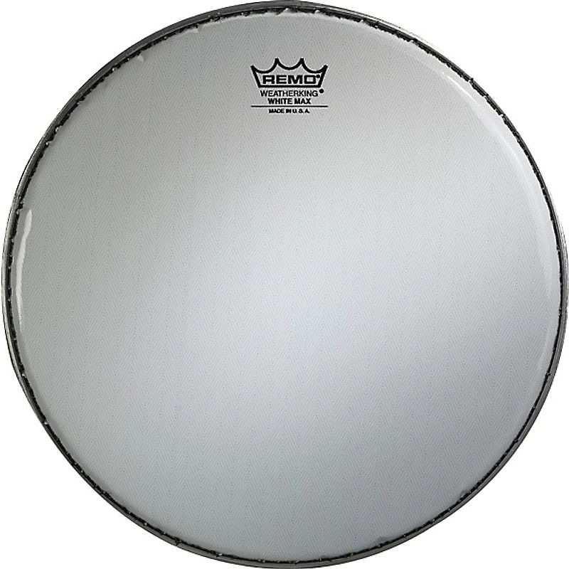 Remo White Max Crimped Smooth White Marching Snare Drum Head