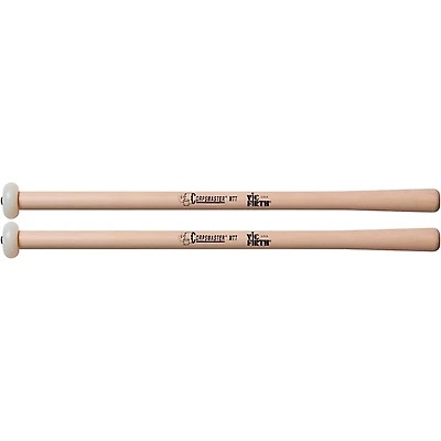 Vic Firth Corpsmaster Multi-Tenor Mallets Tapered Hickory Shaft Extra Hard