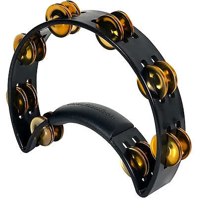 Rhythm Tech Tambourine With Brass Jingles Black 9.5 in.