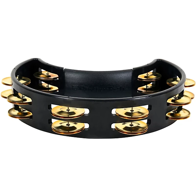 Rhythm Tech Tambourine With Brass Jingles Black 9.5 in.