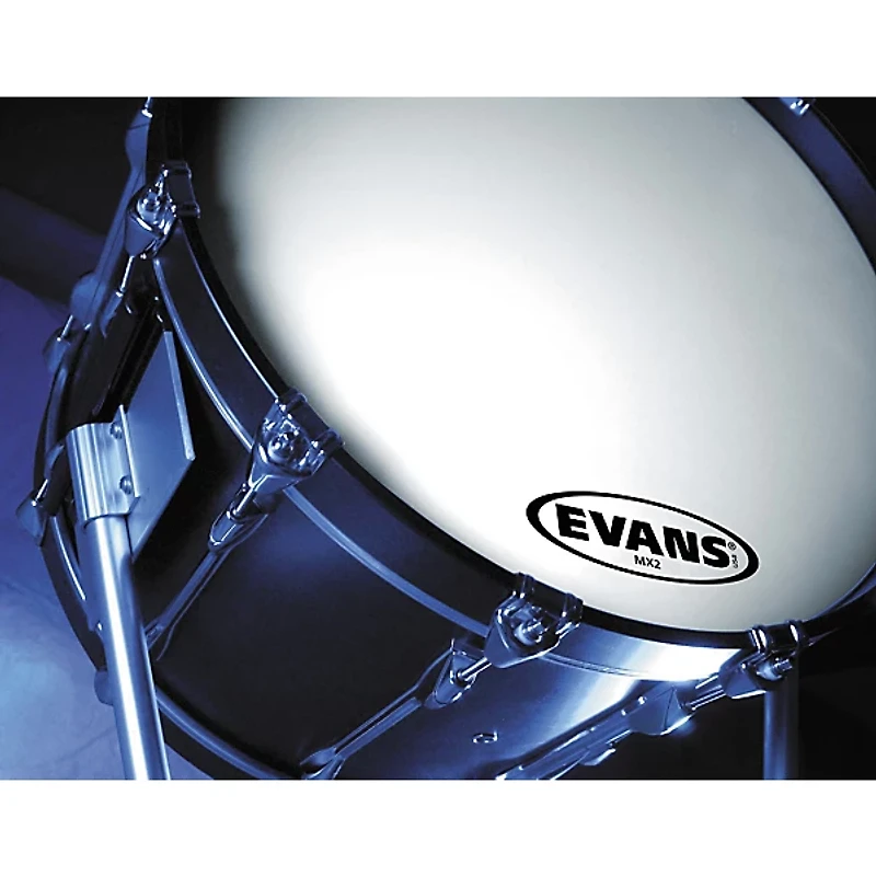 EVANS MX2 White Marching Bass Head