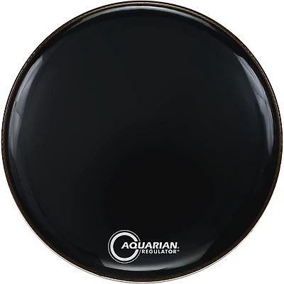 Aquarian Regulator Black Drum Head Black 22 in.