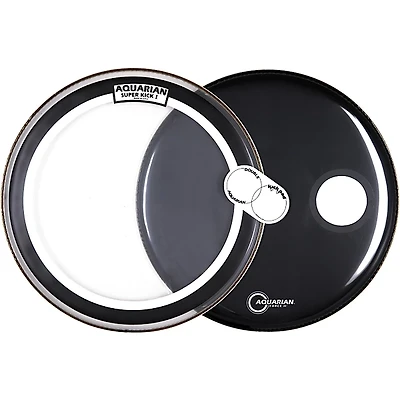 Aquarian Super Kick Bass Drum Head Pack, 22" 22 in.