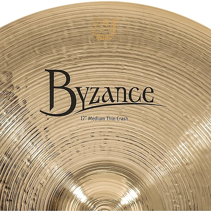 MEINL Byzance Medium Thin Crash Brilliant Cymbal