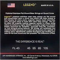 DR Strings Flatwound Legend Bass Strings Medium