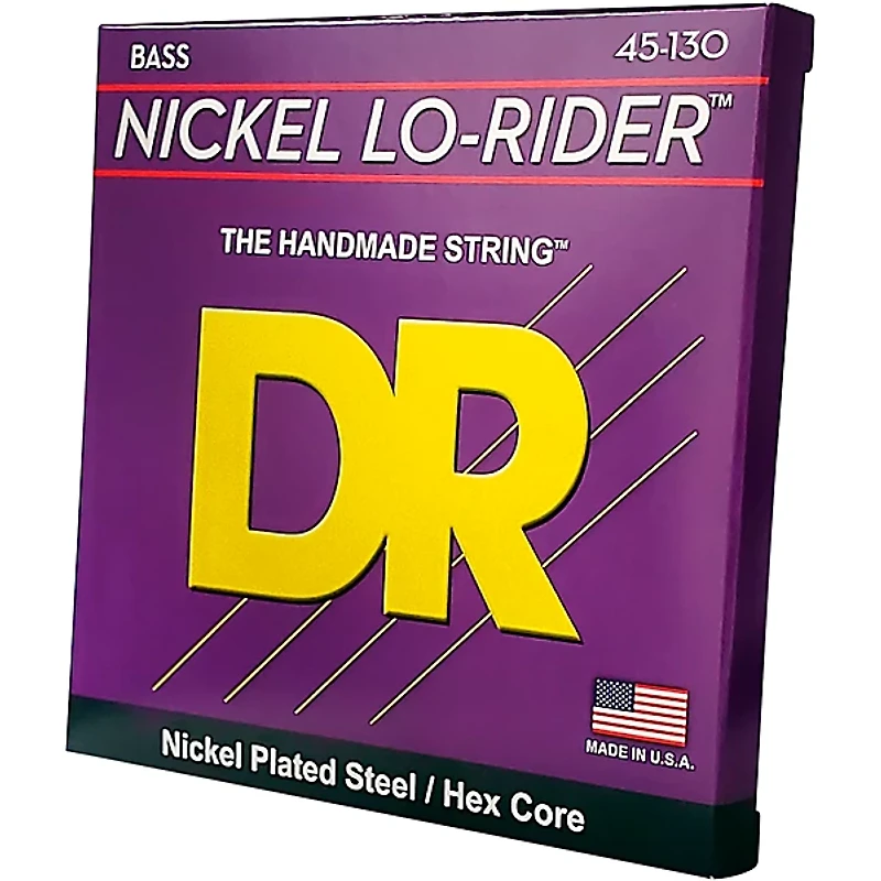 DR Strings Nickel Lo-Rider 5 String Bass Medium .130 Low B (45-130)