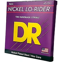 DR Strings Nickel Lo-Rider 5 String Bass Medium .130 Low B (45-130)
