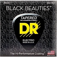 DR Strings BLACK BEAUTIES Taper Coated 4-String Bass Heavy (50-110)