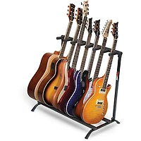 Proline PLMS7 7-Guitar Folding Stand Black