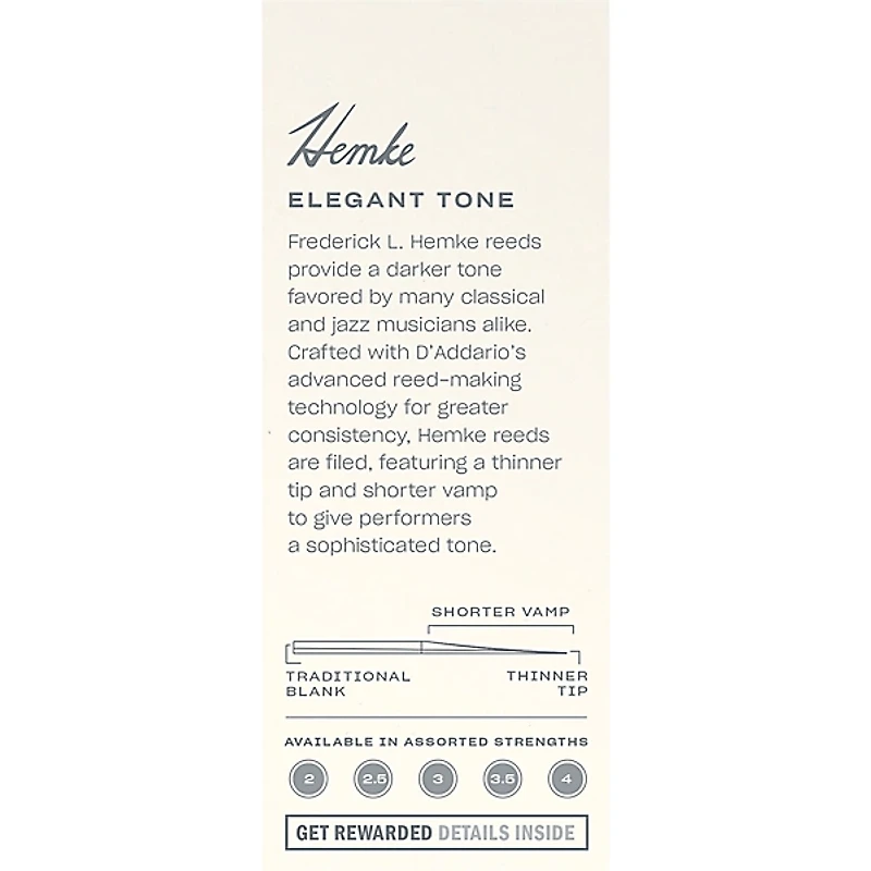 Frederick Hemke Tenor Saxophone Reeds