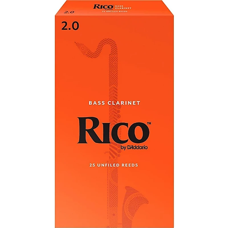 Rico Bass Clarinet Reeds, Box of 25